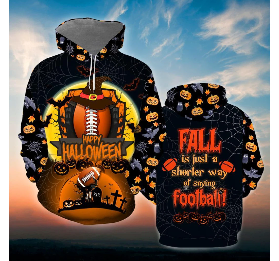 Amazing Football Halloween - 3D Printed Pullover Hoodie