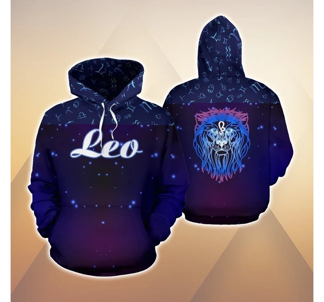 Leo Zodiac - 3D Printed Pullover Hoodie