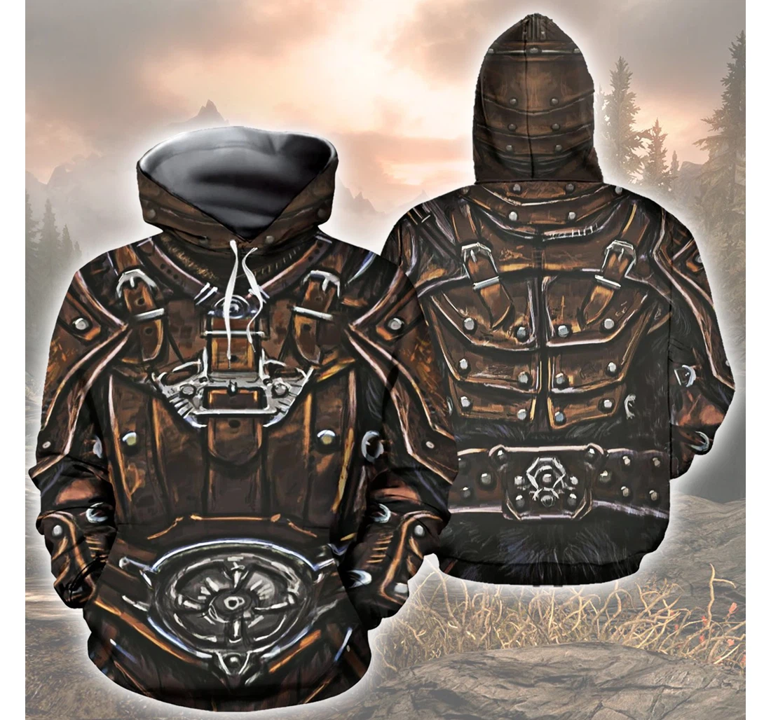 Elder Scrolls Skyrim Tops - 3D Printed Pullover Hoodie