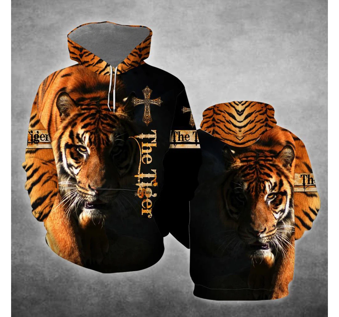 Tiger - 3D Printed Pullover Hoodie