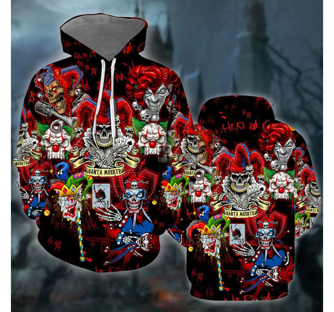 More Clown More Fun - 3D Printed Pullover Hoodie