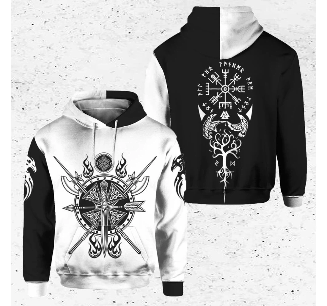 Viking - 3D Printed Pullover Hoodie