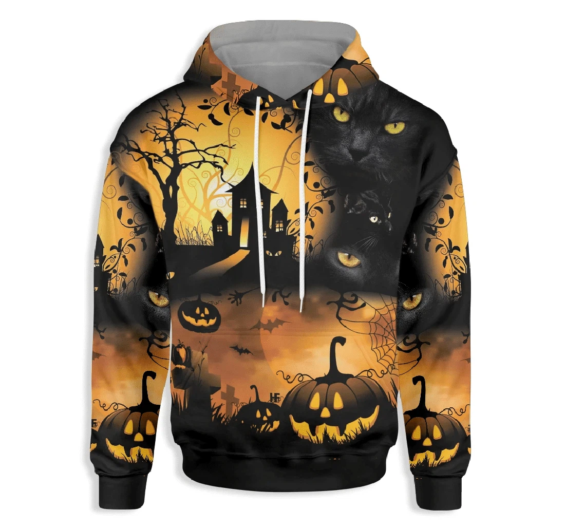 Halloween Night - 3D Printed Pullover Hoodie