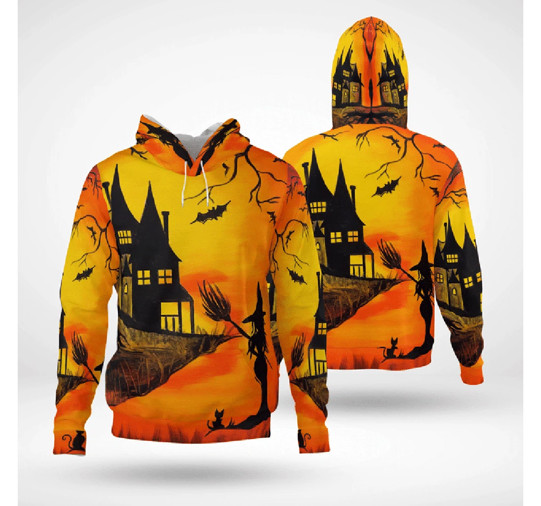 Zip Hoodie - Welcome To Haunted Witch's House Twilight Halloween - 3D Printed