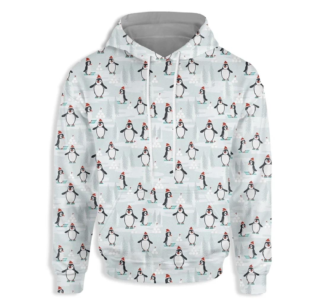 Christmas Seamless Pattern 5 - 3D Printed Pullover Hoodie