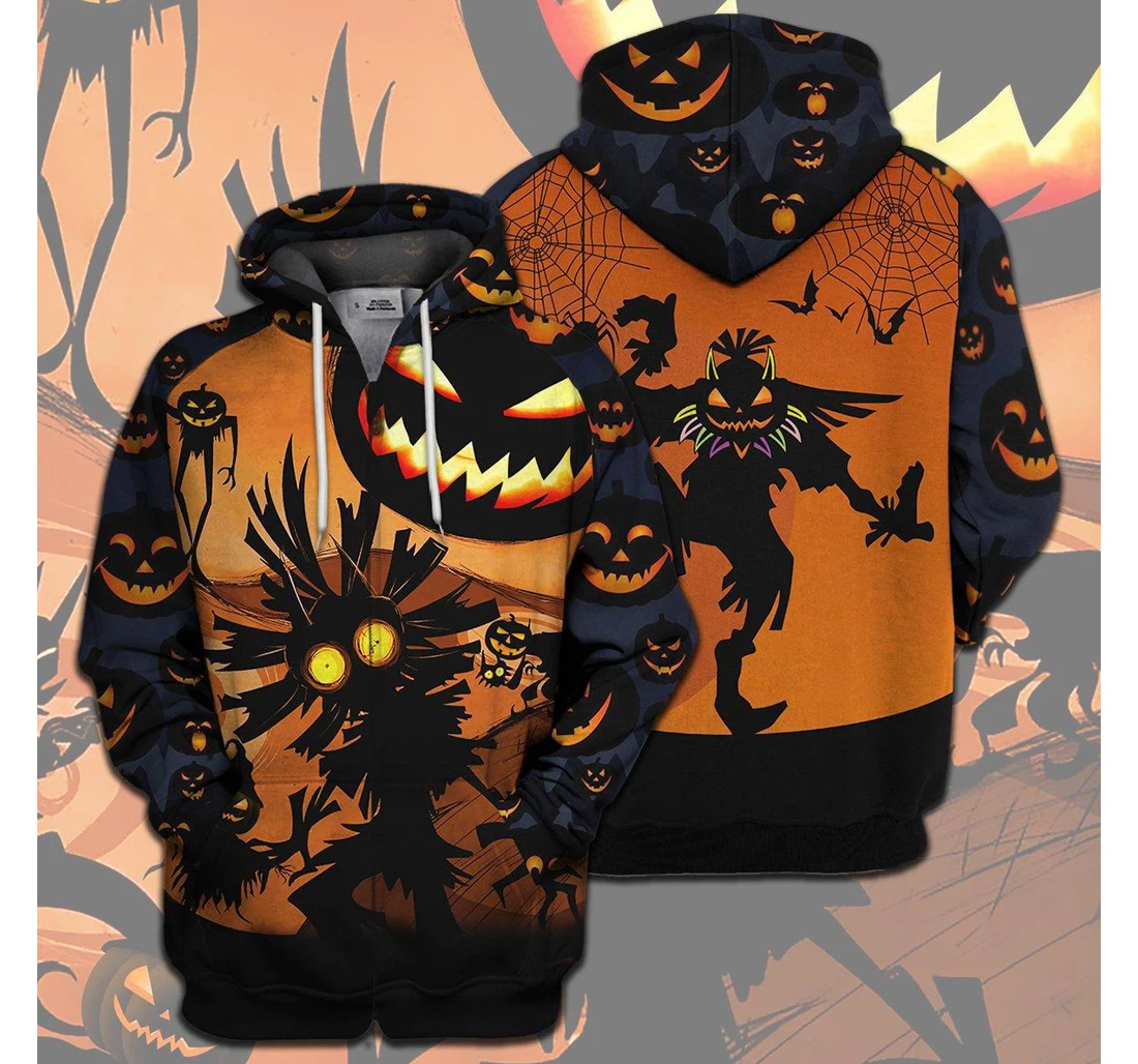 Skull Halloween - 3D Printed Pullover Hoodie