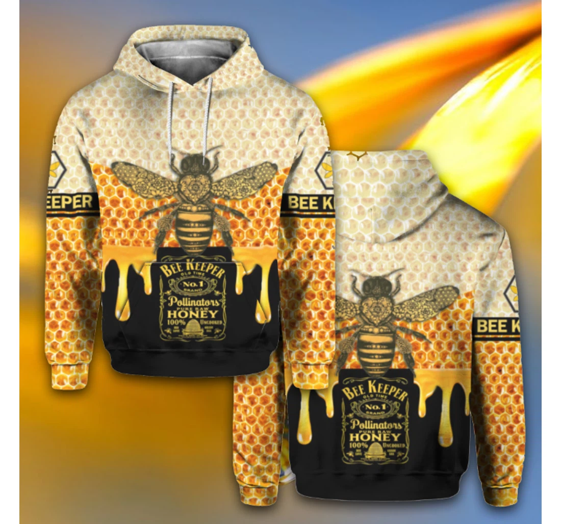 Bee Keeper - 3D Printed Pullover Hoodie