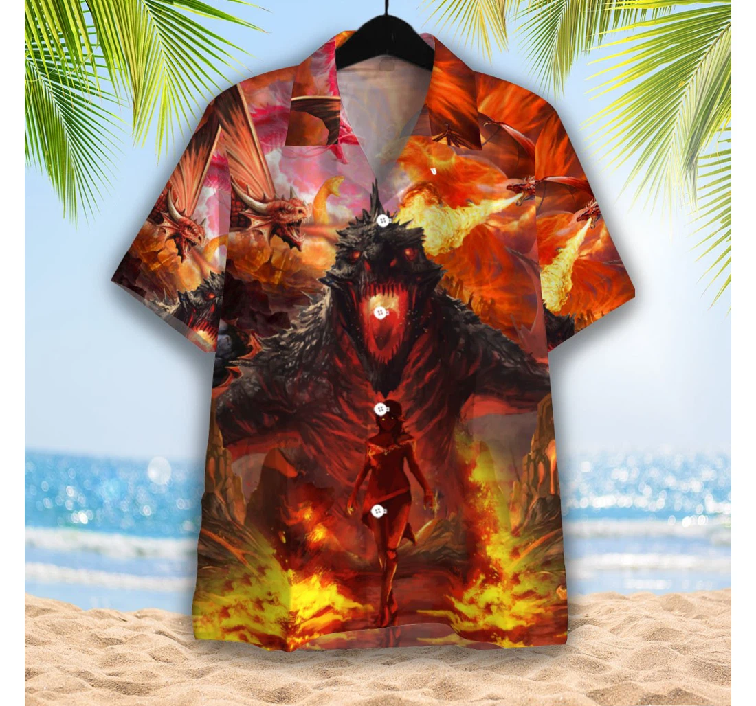 Mother Of The Dragons Hawaiian Shirt, Button Up Aloha Shirt For Men, Women
