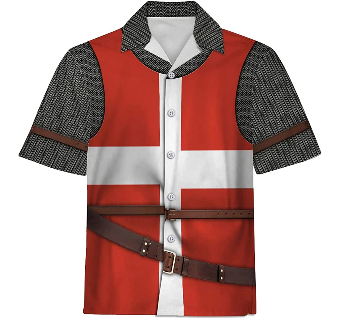 Personalized Shirts Knight Hospitaller Historical Apparel, , Shirts Hawaiian Shirt, Button Up Aloha Shirt For Men, Women