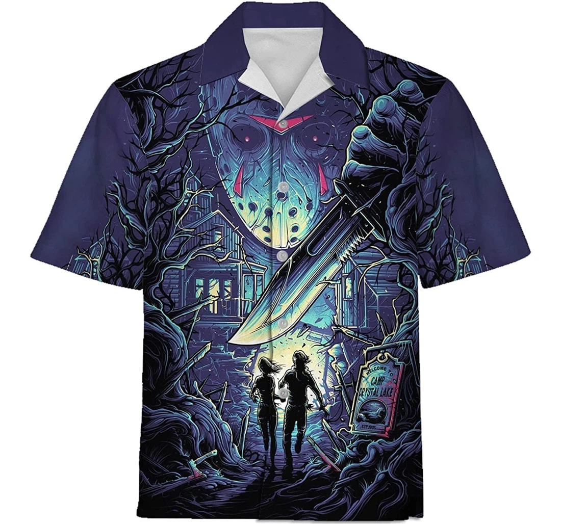 Personalized Shirts Horror Movie Apparel, , Shirts Hawaiian Shirt, Button Up Aloha Shirt For Men, Women