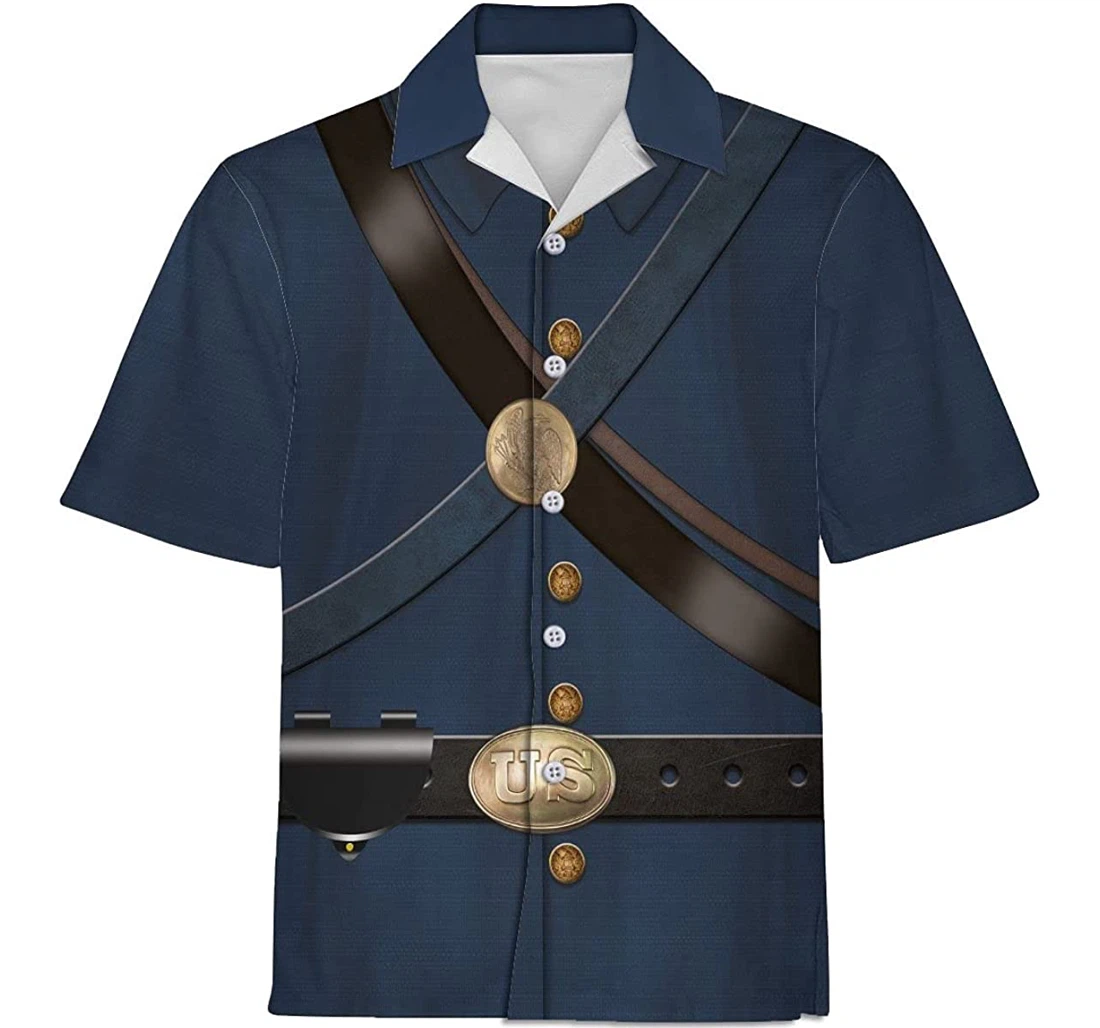 Personalized Shirts Civil Wars Of Blue Union Infantryman Historical Apparel, , Shirts Hawaiian Shirt, Button Up Aloha Shirt For Men, Women