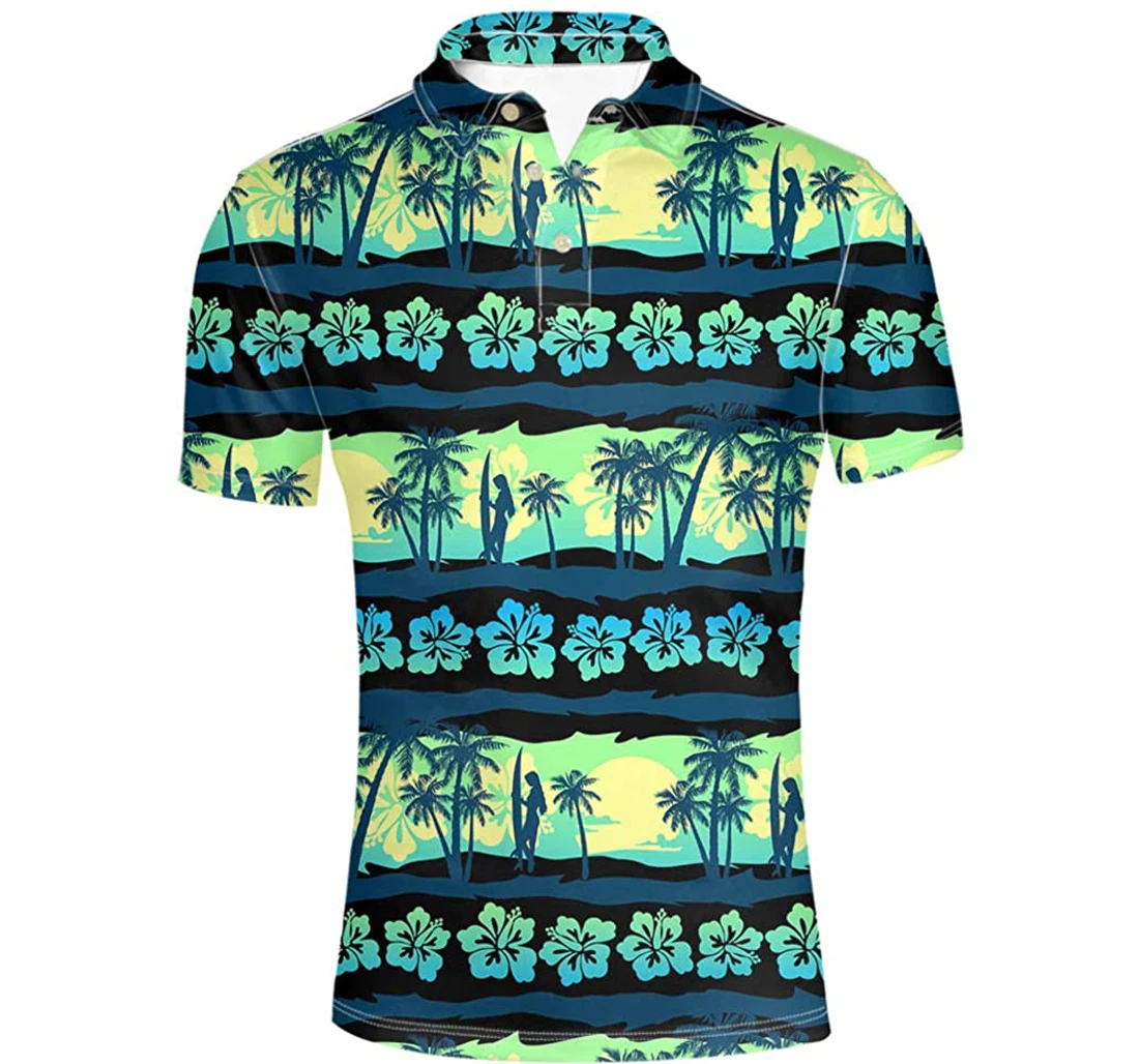 Personalized Hugs Idea Men's Polos Shirts Sleevee T-shirt Hawaiian Shirt, Button Up Aloha Shirt For Men, Women
