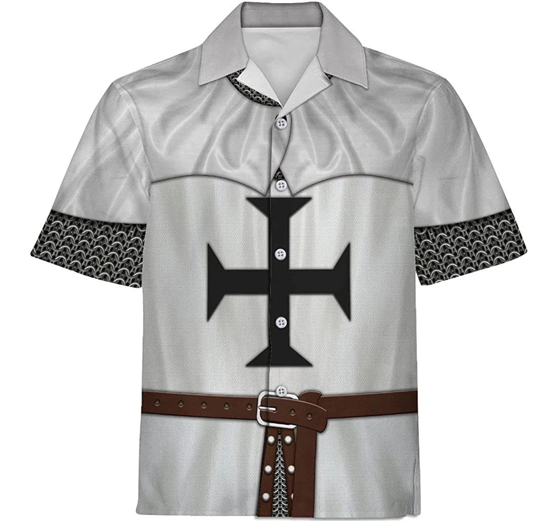 Personalized Shirts Teutonic Order Knight Historical Apparel Hawaiian Shirt, Button Up Aloha Shirt For Men, Women