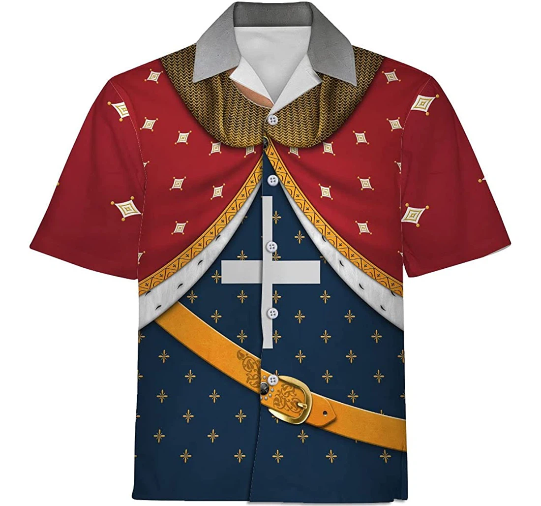 Personalized Shirts Richard I Of England The Lionhearted Historical Apparel Hawaiian Shirt, Button Up Aloha Shirt For Men, Women