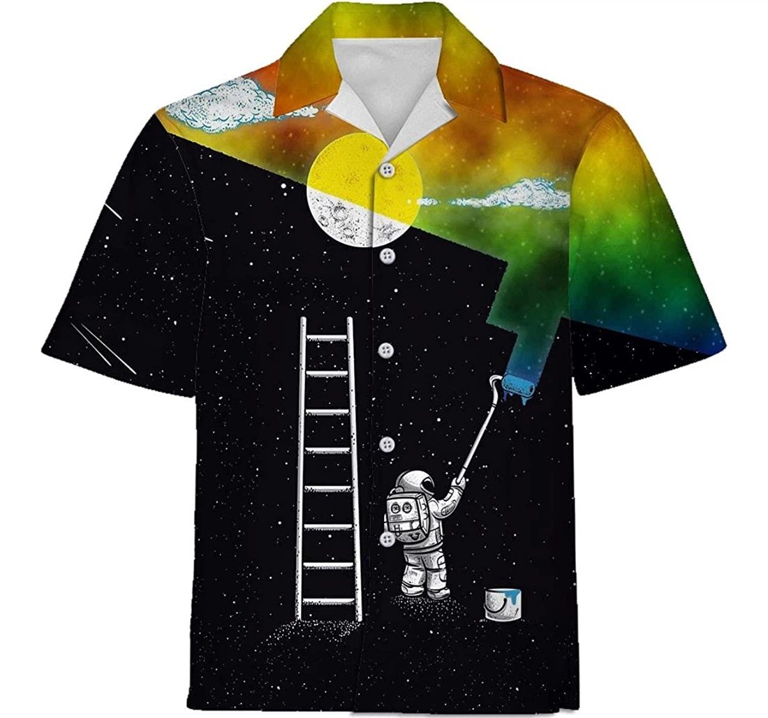 Personalized Shirts Lgbt Galaxy Apparel, , Shirts Hawaiian Shirt, Button Up Aloha Shirt For Men, Women