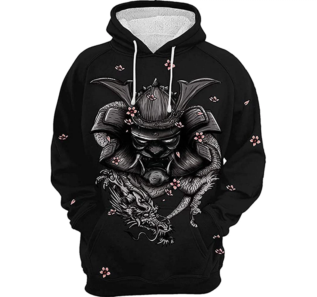 Japanese Warrior - 3D Printed Pullover Hoodie