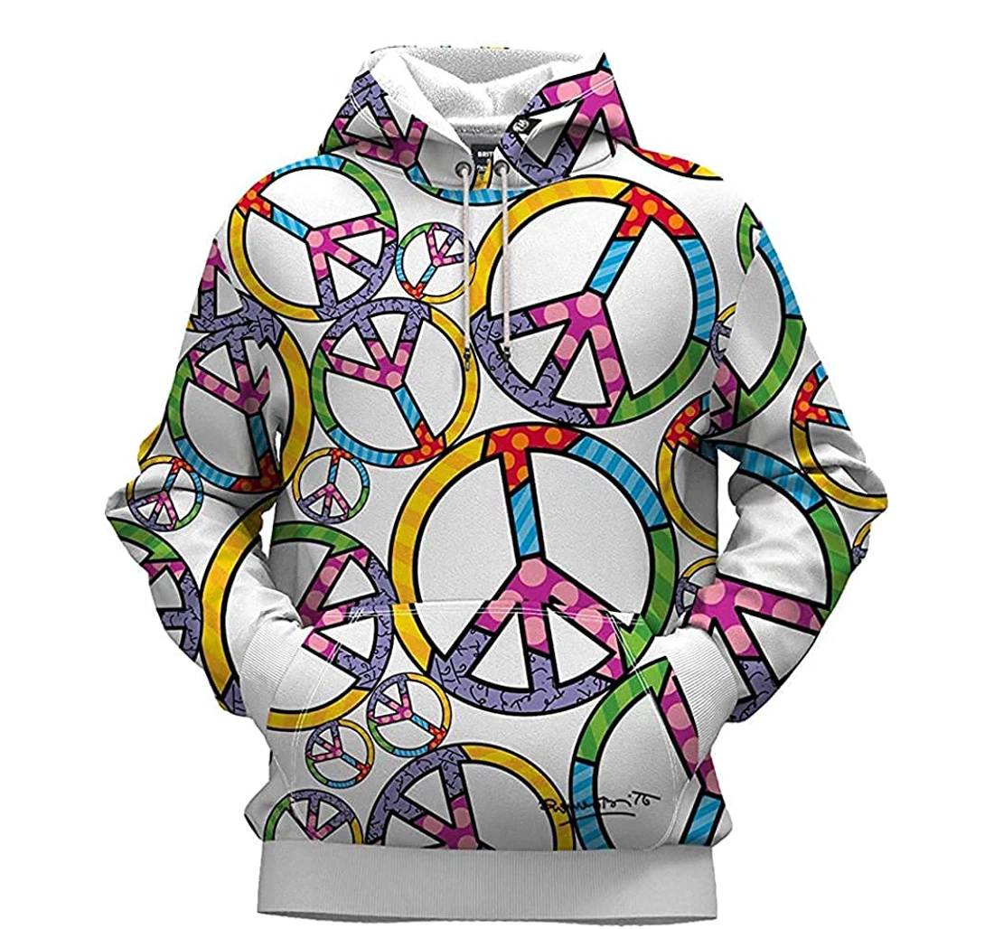 Love And Peace Gift Family - 3D Printed Pullover Hoodie