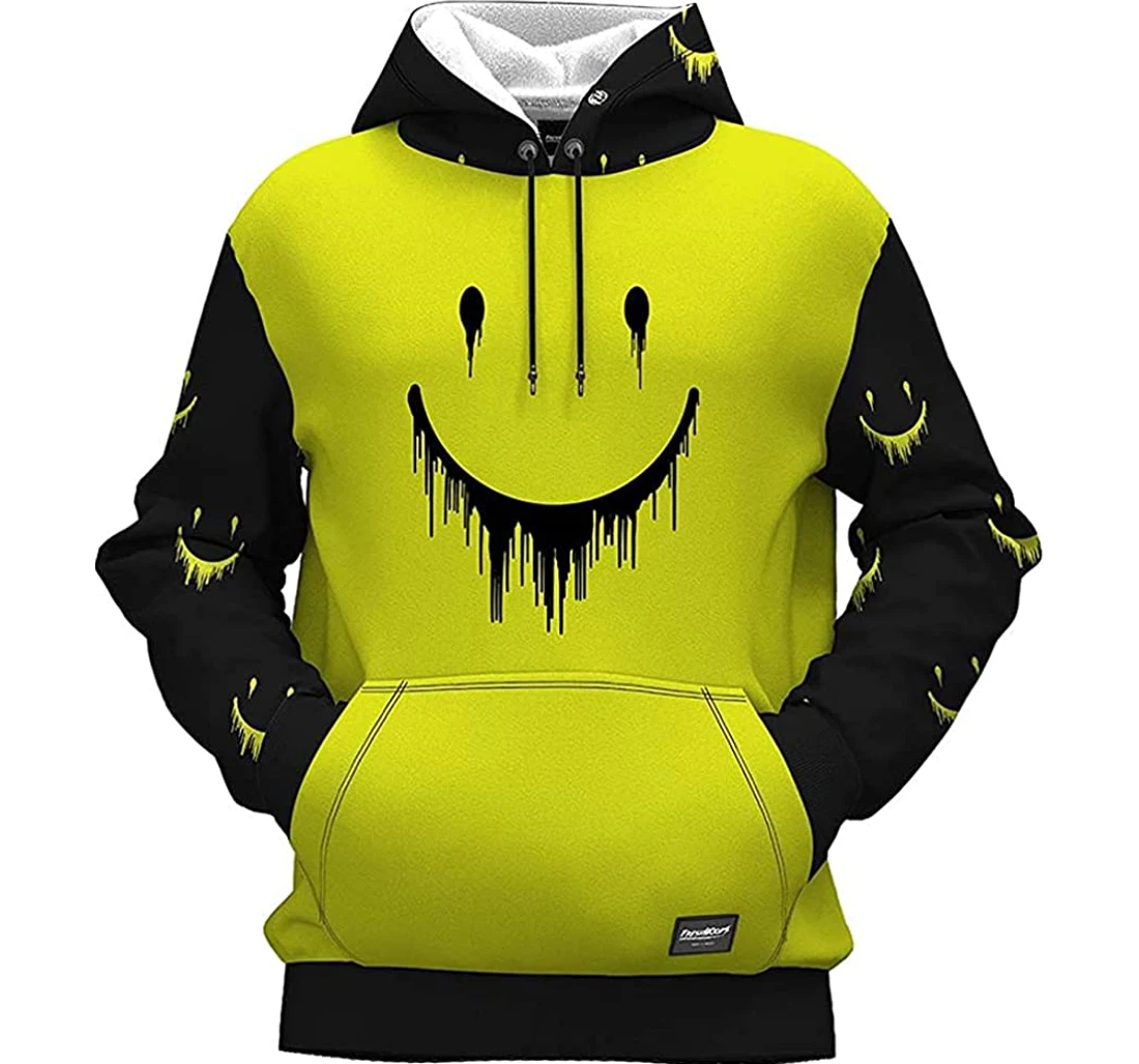 Smile Melting - 3D Printed Pullover Hoodie