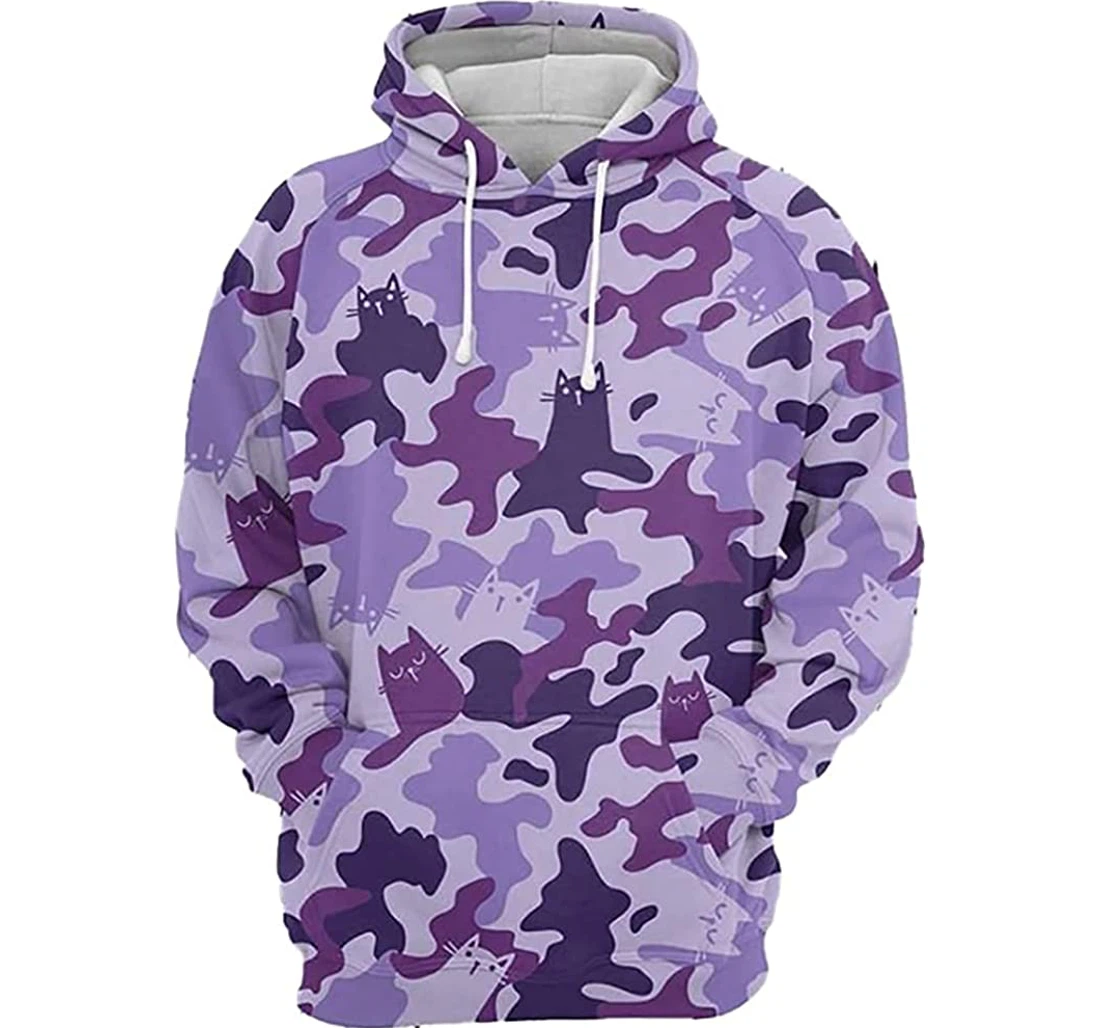 Car Mermal Camo - 3D Printed Pullover Hoodie