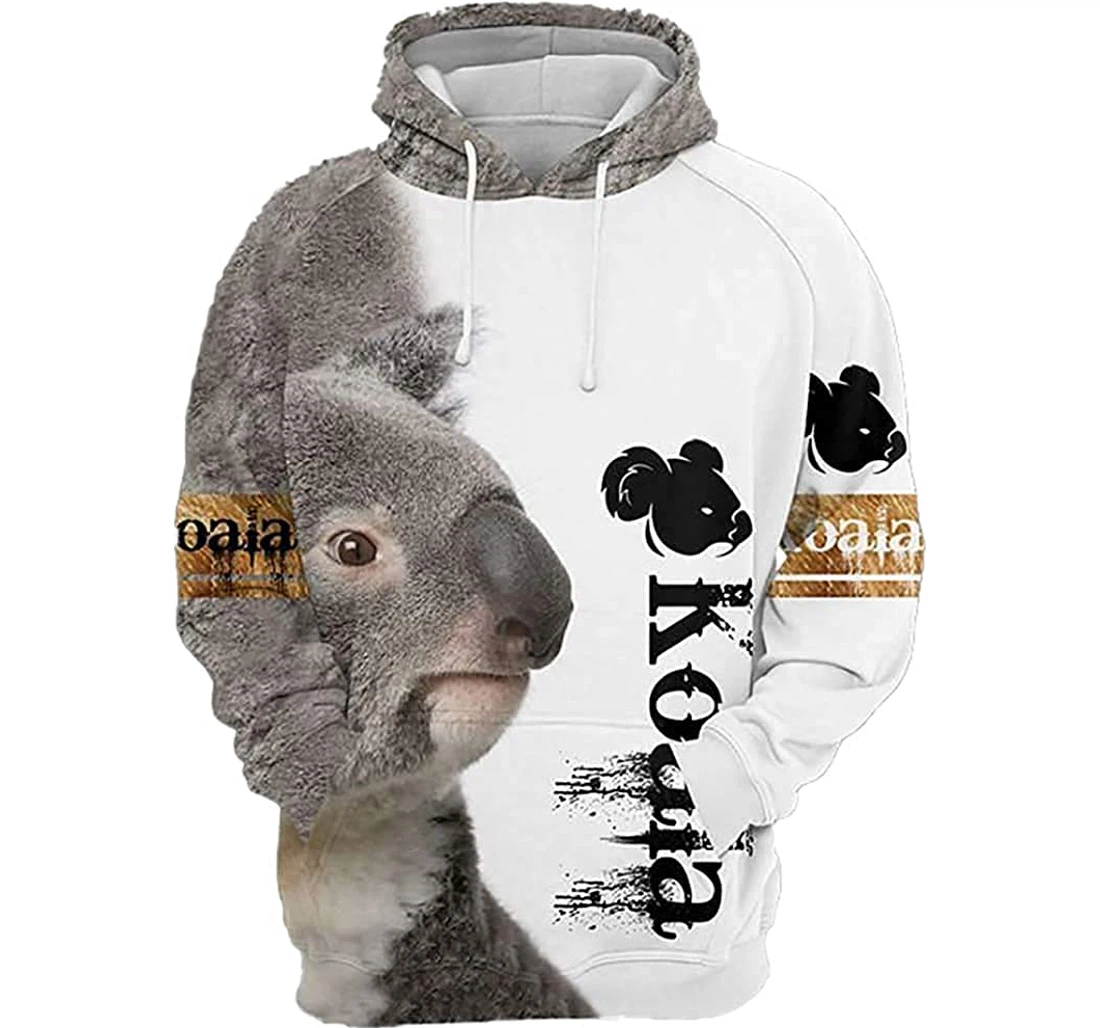 Koala - 3D Printed Pullover Hoodie