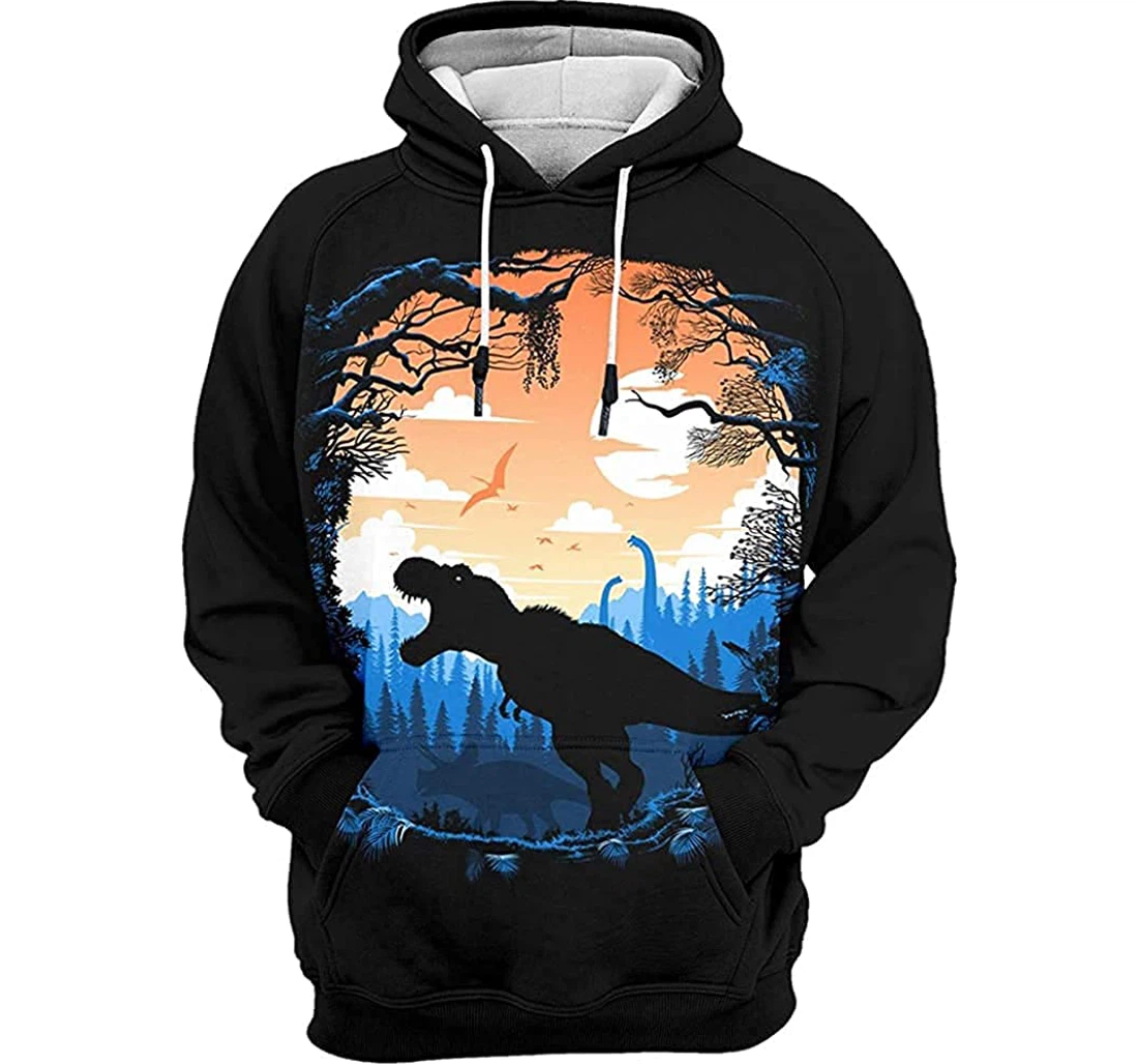 T-rex - 3D Printed Pullover Hoodie