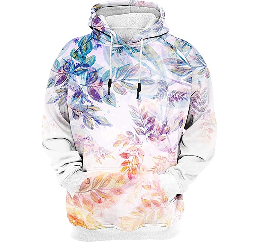 Sunset Bloom - 3D Printed Pullover Hoodie