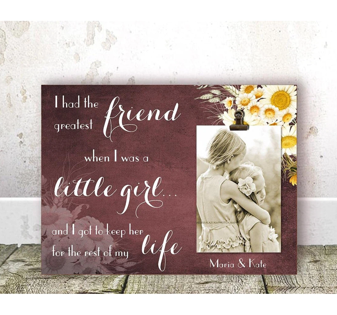 Poster, Canvas - Meaningful Sister Sister Sister Birthday Sister Personalized Sisters On Christm Print Framed Wall Art