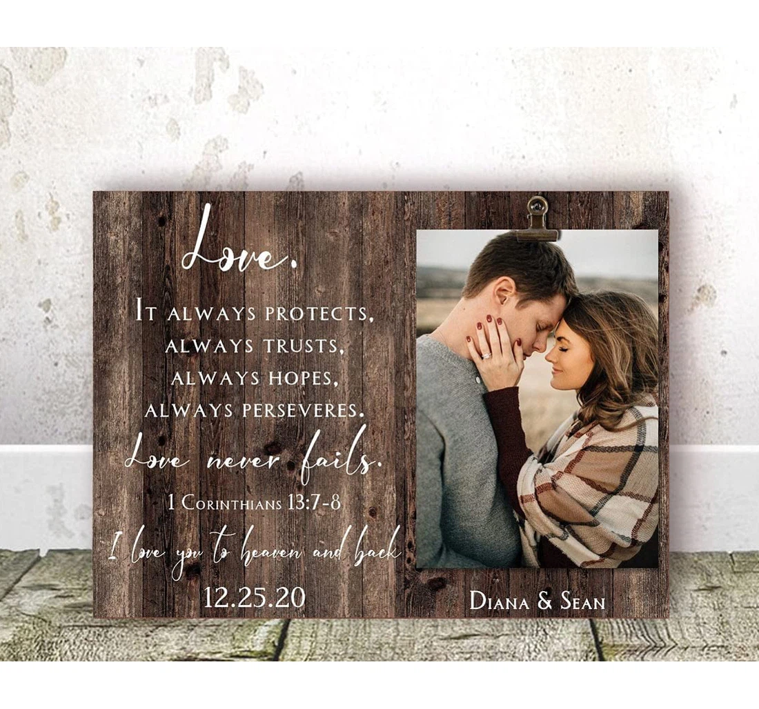 Poster, Canvas - Meaningful Birthday Him Boyfriend Girlfriend Birthday Her 1st Couple Husband Wife Gif On Chris Print Framed Wall Art