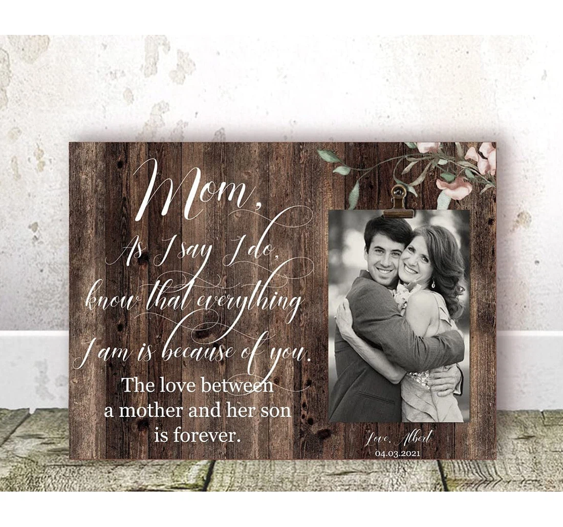 Poster, Canvas - Mom Wedding From Son Mother Of The Groom From Groom Mother Wedding Mom Son Wedding Bridal Party Rehearsal Dinner On Birth Print Framed Wall Art