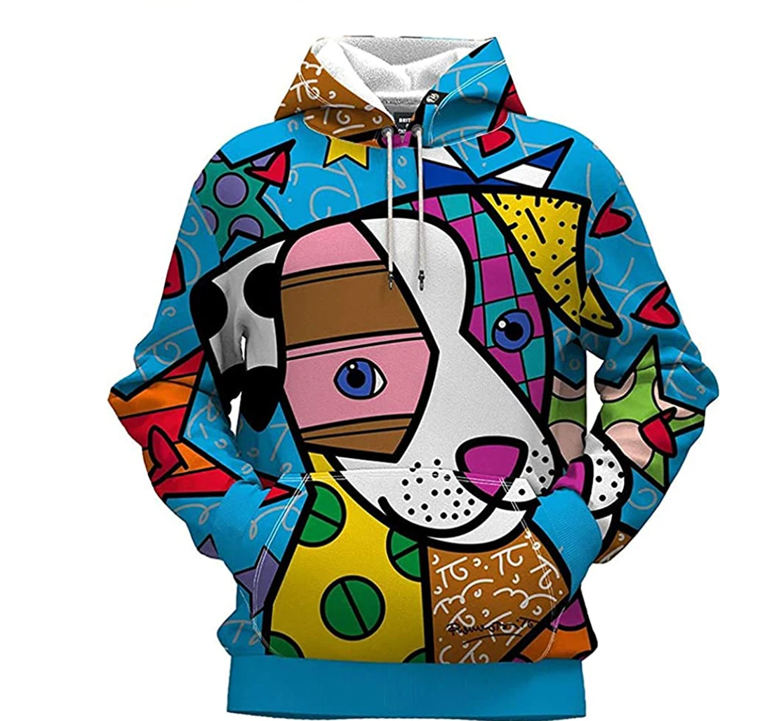 Dog Art - 3D Printed Pullover Hoodie