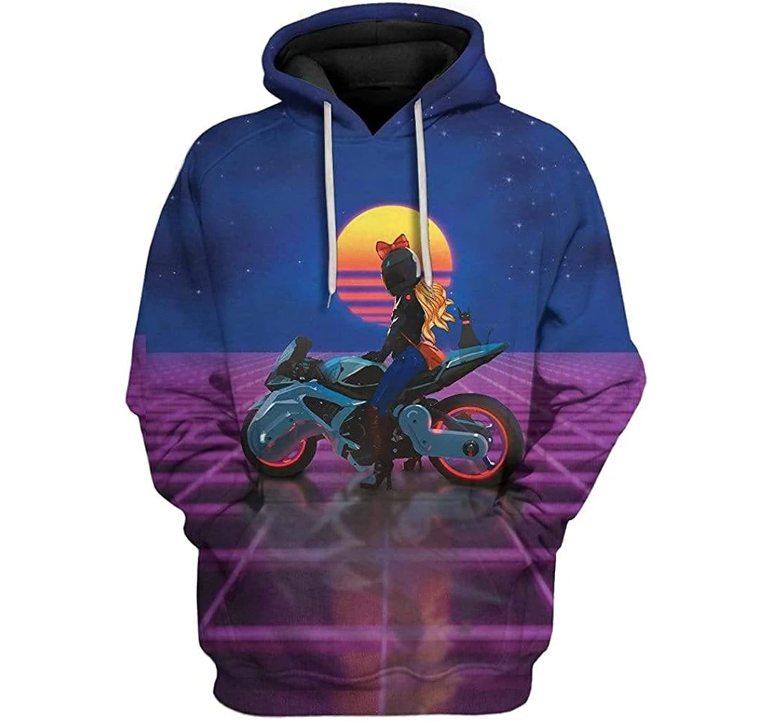 Motor Racing Girl Shirts - 3D Printed Pullover Hoodie