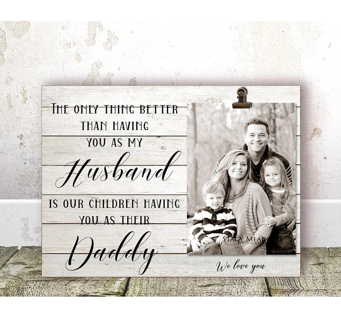 Poster, Canvas - Husband From Wife Husband A Dad From Dad Birthday Father Birthday Husband On Christmas, Print Framed Wall Art