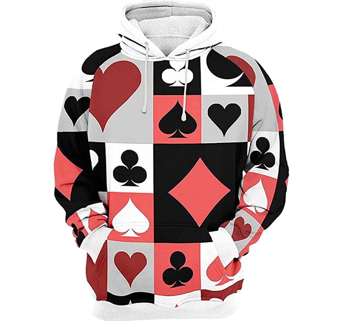 Shapes Card - 3D Printed Pullover Hoodie