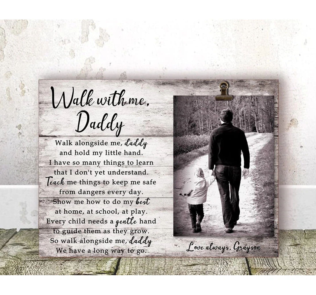 Poster, Canvas - Dad From Son Daddy Dad Dad Birthday Daddy Dad From Daughter Father Dad On B Print Framed Wall Art