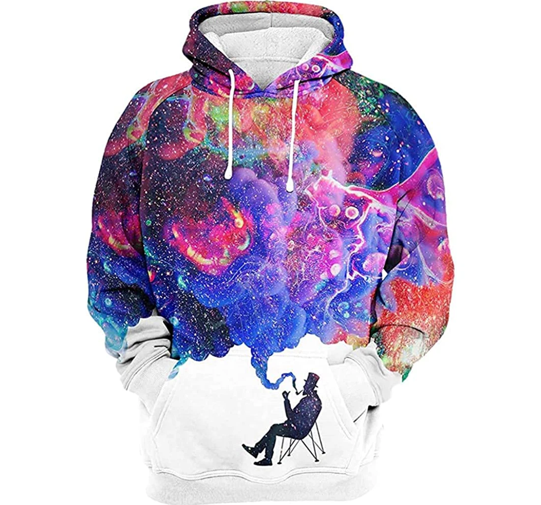 Smokey Dreams - 3D Printed Pullover Hoodie