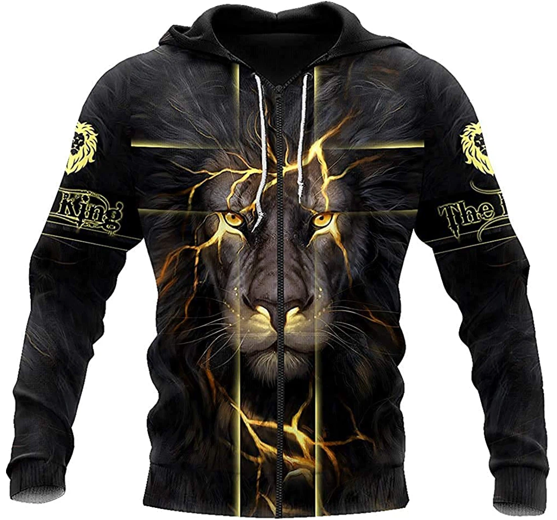 January King Thunder Lion - 3D Printed Pullover Hoodie