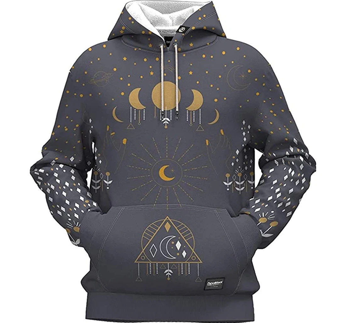 Stargaze Witch - 3D Printed Pullover Hoodie