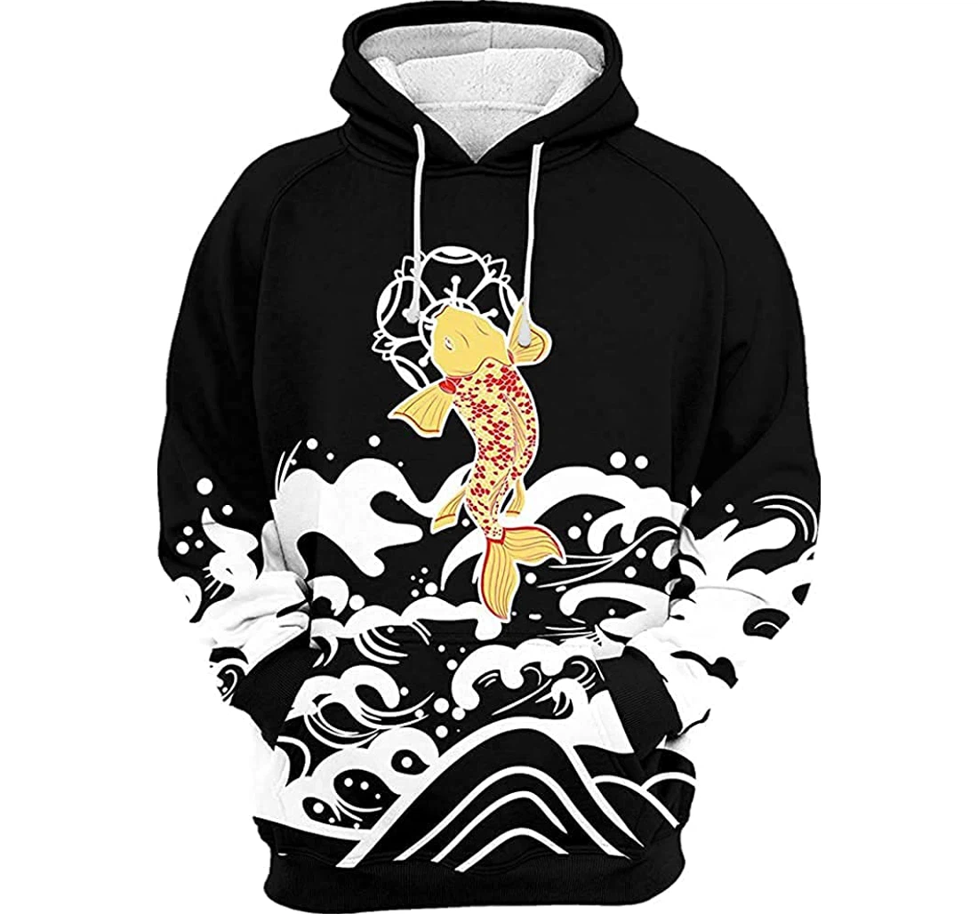 Koi Fish - 3D Printed Pullover Hoodie