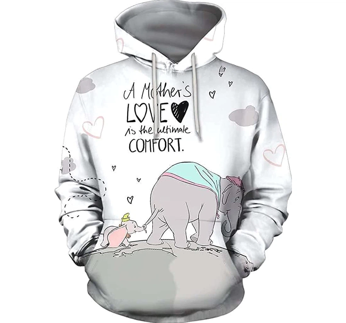 Love Mother Elephant Shirts - 3D Printed Pullover Hoodie