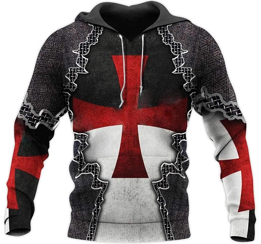 Knight Templar Costume Armor Shirts - 3D Printed Pullover Hoodie