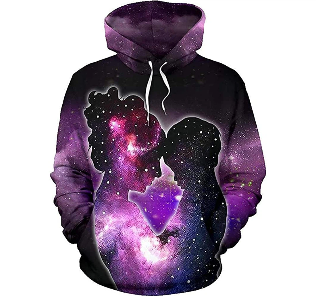 Mother And Son Galaxy Pattern - 3D Printed Pullover Hoodie