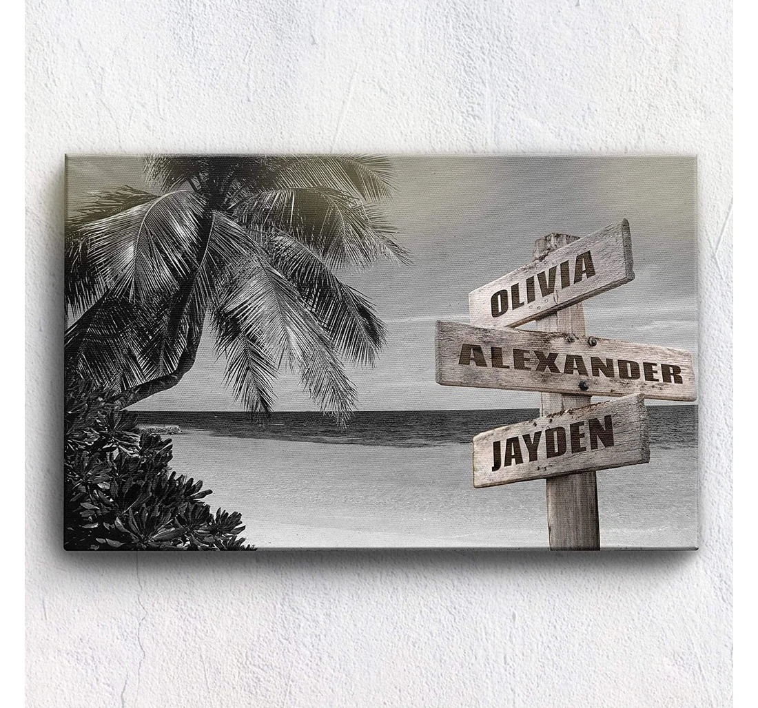 Poster, Canvas - Greatest Ocean Breeze Customized Or With Multi Names On Christmas, Birthday Durable Print Framed Wall Art