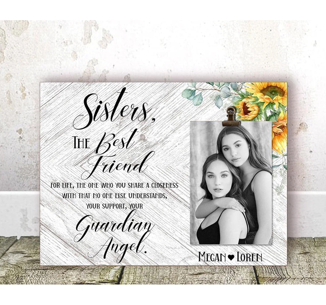 Poster, Canvas - Sister Birthday Sister Sister Wedding Personalized Sisters Self Isolation On B Print Framed Wall Art