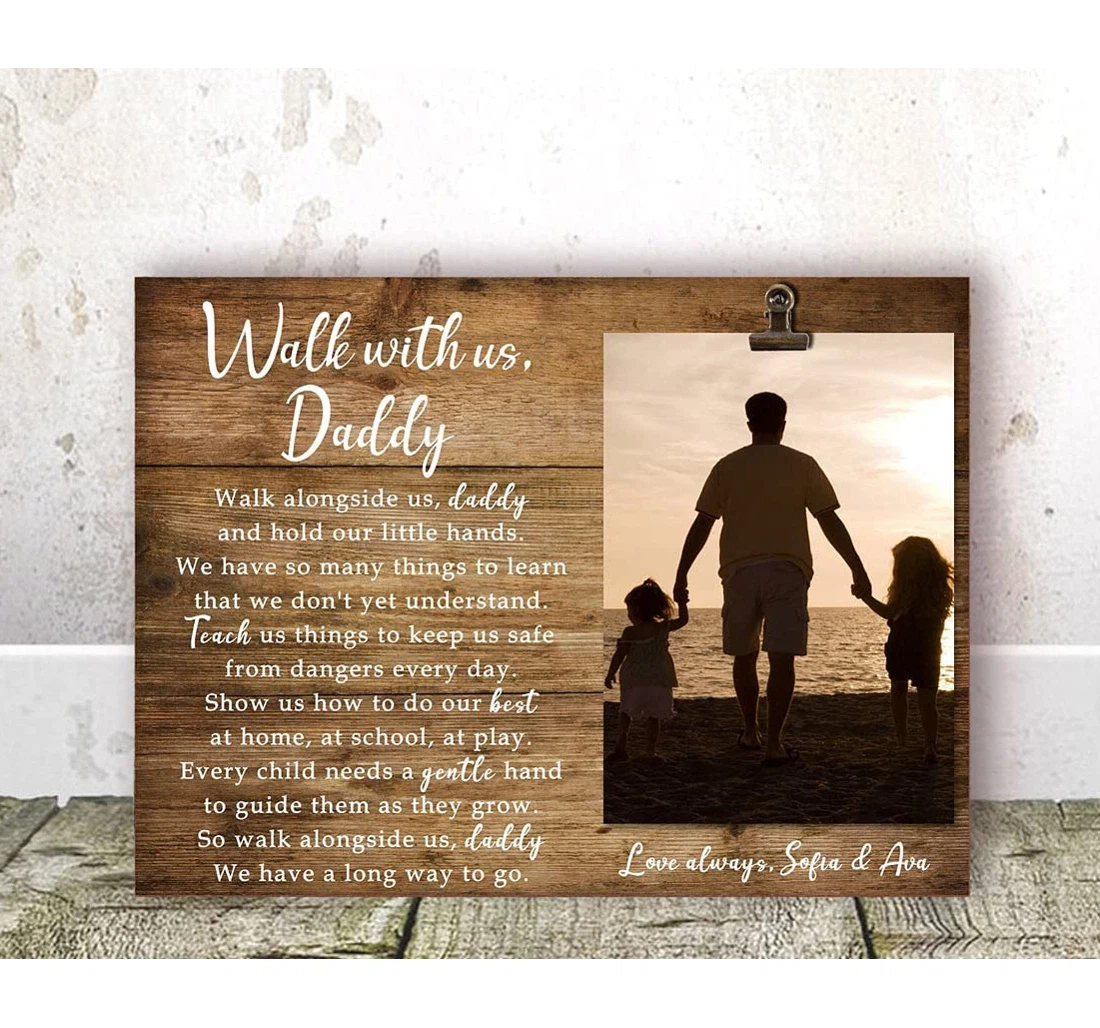Poster, Canvas - From Dad From Sons Dad Birthday Father Daughters Dad On Bir Print Framed Wall Art