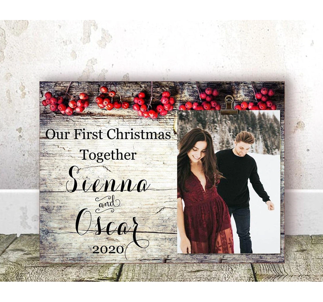 Poster, Canvas - Boyfriend Girlfriend Couple Our First Together Dating On Bi Print Framed Wall Art