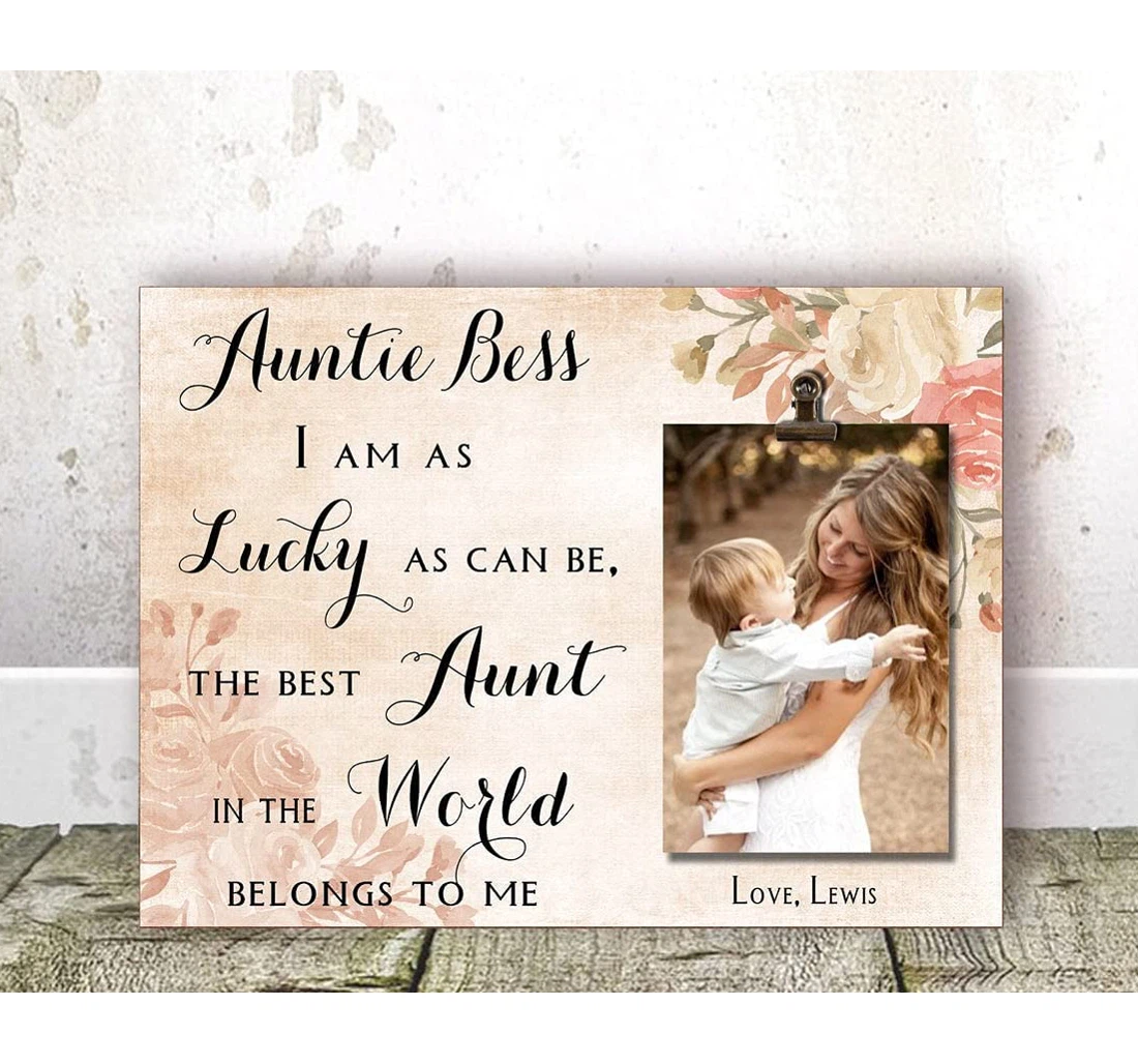 Poster, Canvas - Amazing Aunt Auntie Aunt Aunt Birthday Personalized Aunt From Niece Auntie From Nephew Aunt On Birthday, Print Framed Wall Art