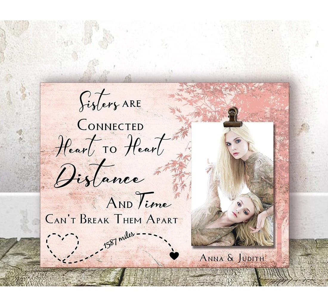 Poster, Canvas - Greatest Long Distance Sister Sister Far Away Sister Birthday Long Distance Long Distance Sister On Christm Print Framed Wall Art
