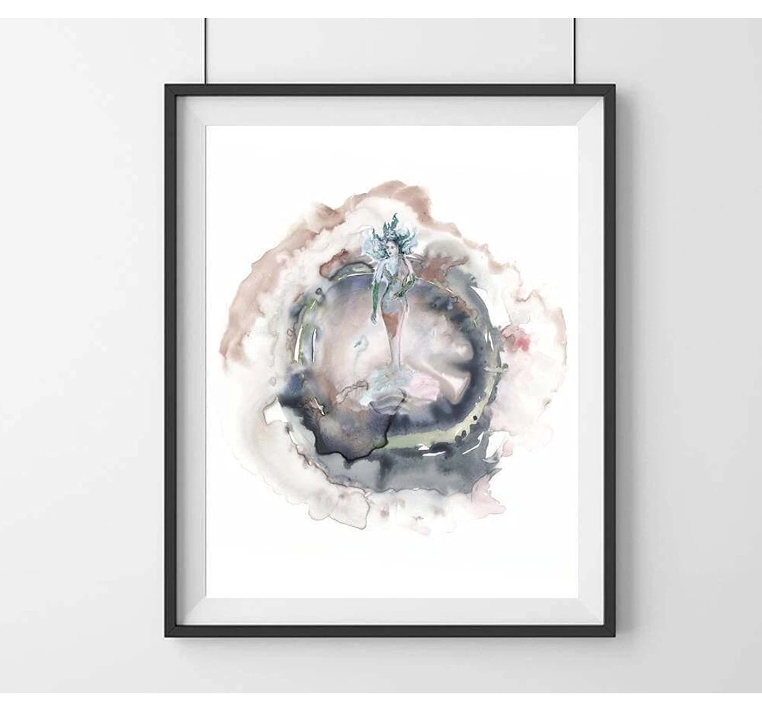 Poster, Canvas - Painting- Goddess - Feminine Empowerment, Print Framed Wall Art