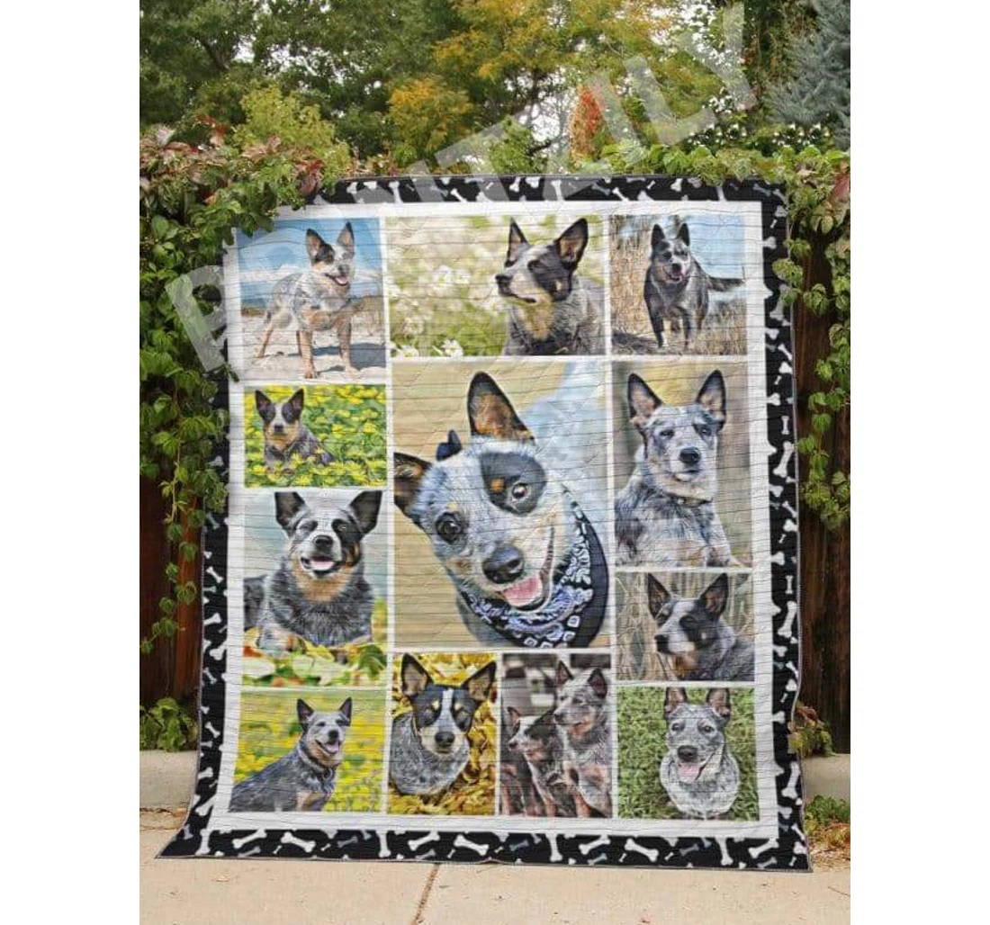 Throw Blanket, Quilt - Australian Cattle Get Right Sherpa Fleece