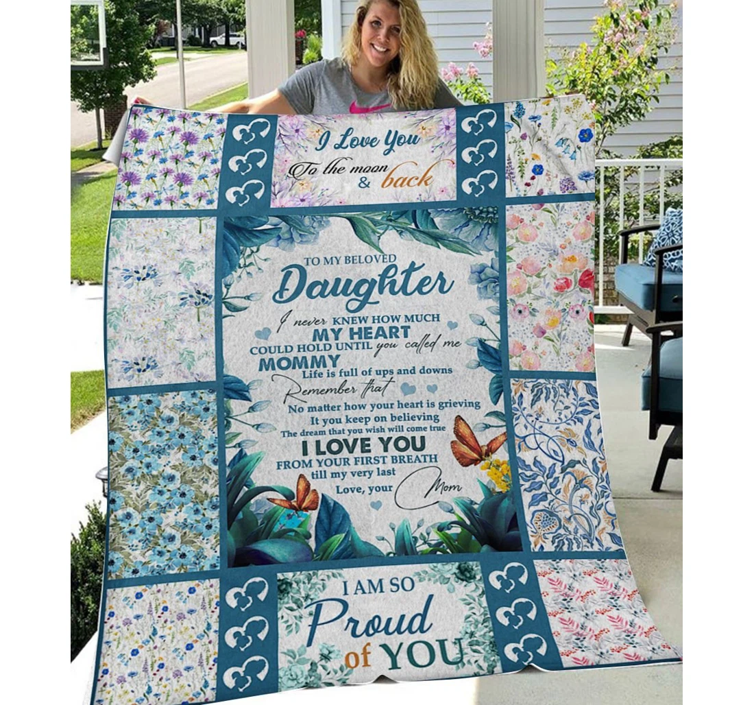 Throw Blanket, Quilt - Personalized To My Daughter Family I Know You Are So Amazing Sherpa Fleece